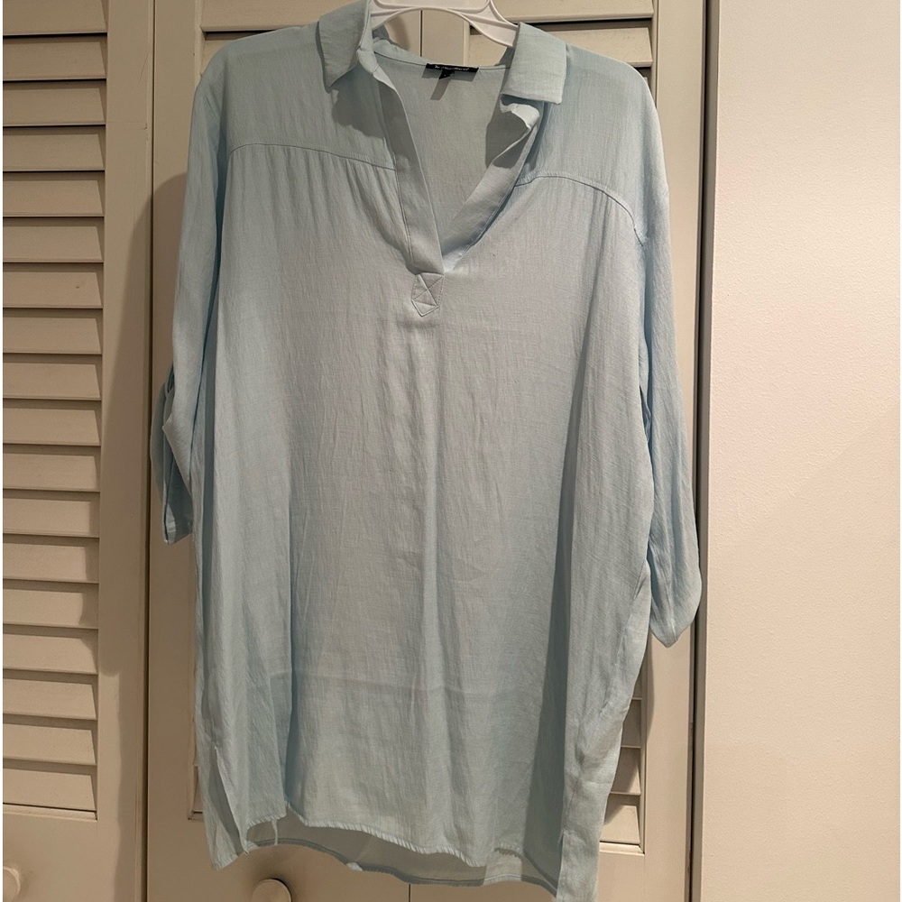Light blue top